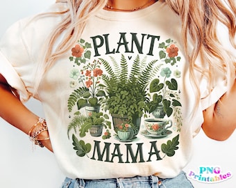 Plant Mama png - Lustige png - Print-Datei - Lustiges Sublimationsdesign - Zimmerpflanzen png - Digital Download