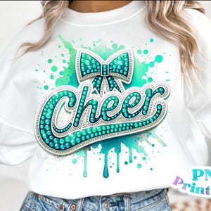 Cheer Png - Sequin Cheer Png - Print File - Glitter Cheer Sublimation ...