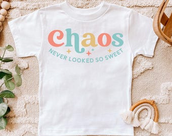 Funny Toddler png - Funny png - Print File - Chaos Never Looked So Sweet - Funny Kids Sublimation Design - Digital Download