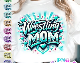 Wrestling Mom png - Wrestling png - Print File - Sublimation Design - Sports png - Digital Download