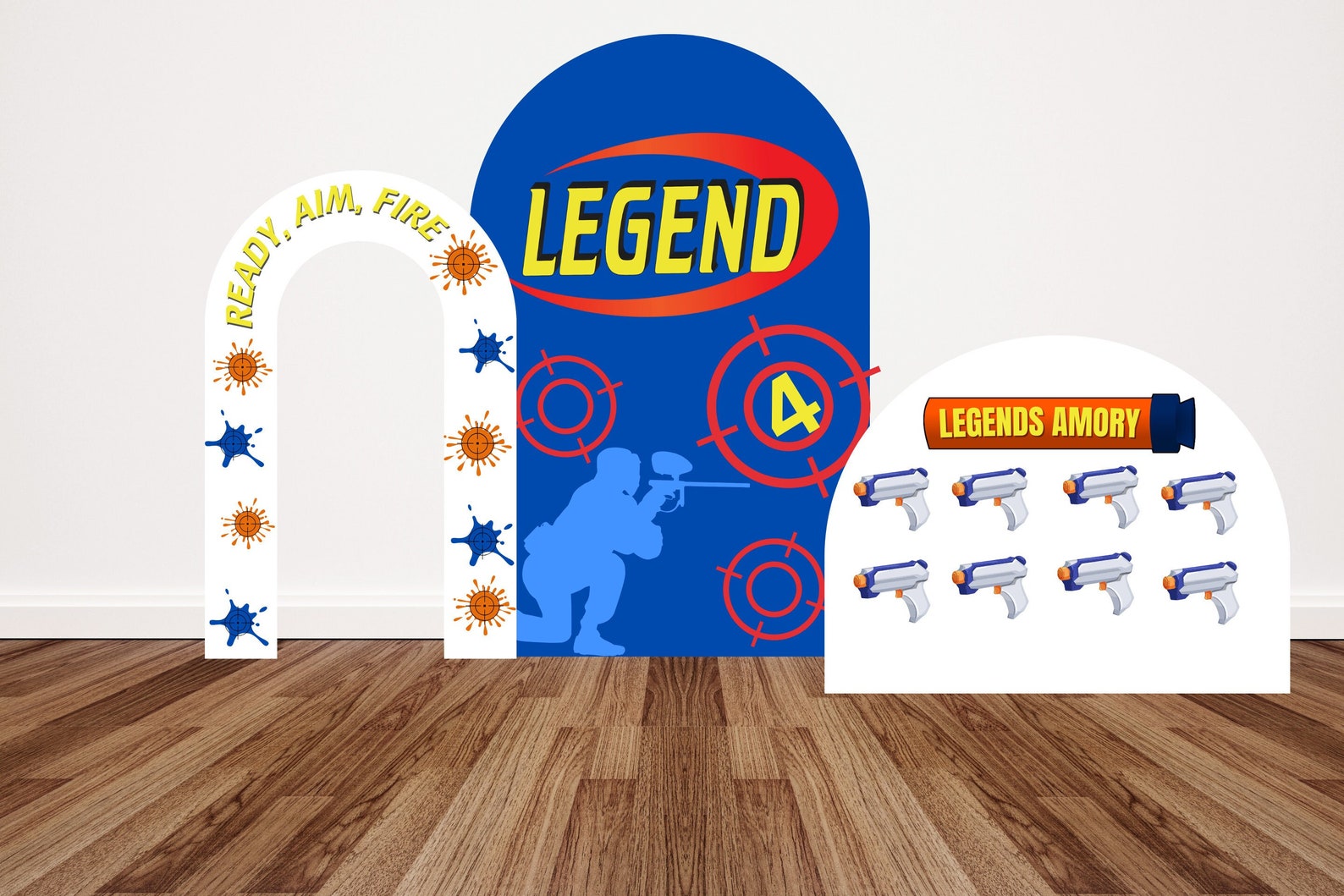 Dart Gun Birthday Vinyl Banner, Nerf Birthday Banner, Nerf Gun Party ...