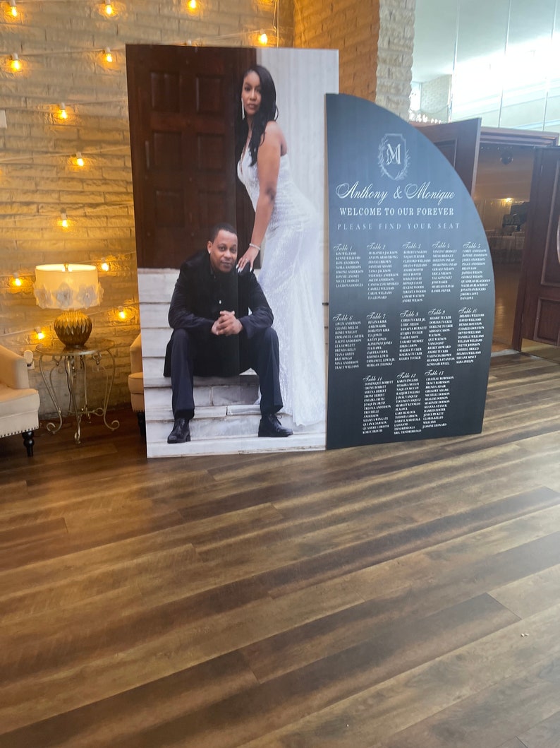 Seating Chart, Photo Boards, Large Photo, Panel Boards, Standees