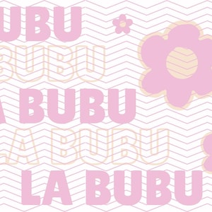 Pink LaBubu doll PNG file for sublimation