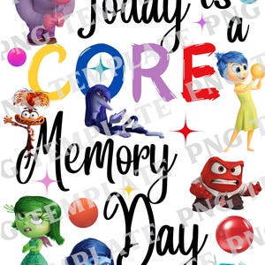 Its a core memory day shirt PNG