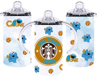 Cookies & monster Sippy cup Wrap