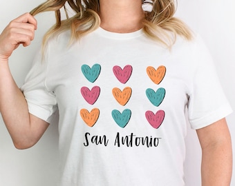 San Antonio Texas Shirt, cute SATX T-shirt, Women Basketball Fan Shirt, San Antonio Fan, Vintage Spur Color Shirt, Let's Go 210 Tee