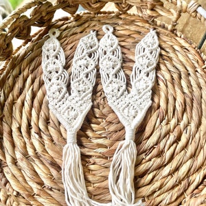 Macramé Curtain Tie Back | Set of 2 | Boho Accessories | Home Décor | ASSORTED COLORS AVAILABLE