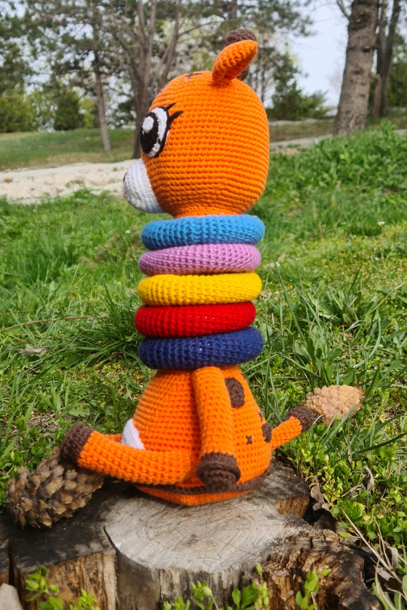 Crochet Giraffe Pattern,crochet Amigurumi Stacking Giraffe Baby and