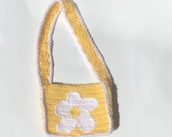 Yellow Daisy Mini Shoulder Bag