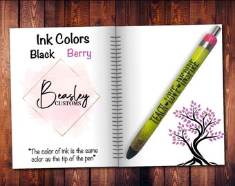 Teach Love Inspire Pen / Pencil Pen / Glitter Pen