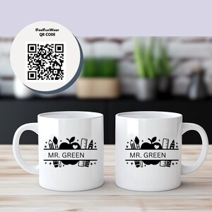 Taza con nombre personalizado, taza inicial, taza con monograma, regalo de Navidad, taza de café, taza de regalo personalizada, taza personalizada con su texto o foto