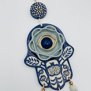 Handmade Ceramic Hamsa Wall Hanging
