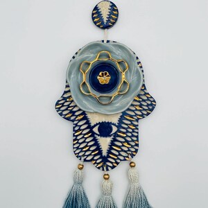 Handmade Ceramic Hamsa Wall Hanging