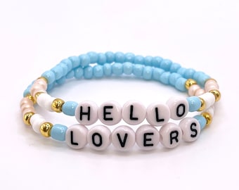 Hello Lovers Blaue Armbänder