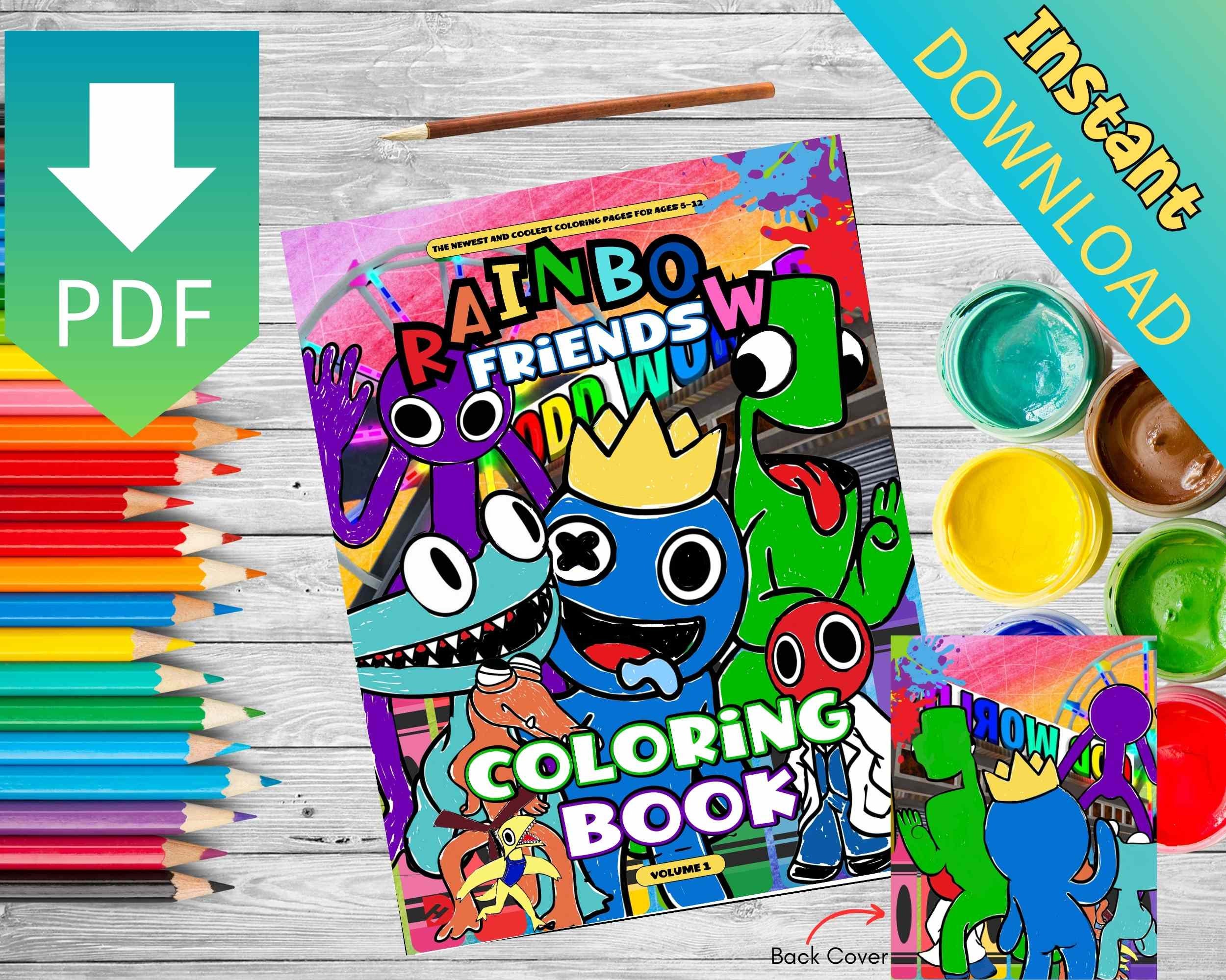 Rainbow Friends Coloring Book 33 Pages Instant Download and Print ...