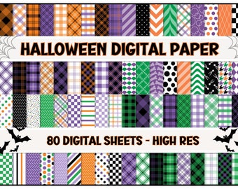 Halloween Paper Bundle - Instant Download -