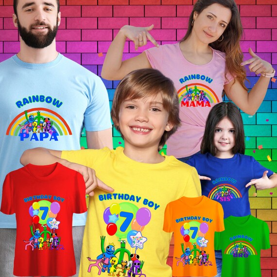 Rainbow Friends Roblox Family Birthday PNG file template