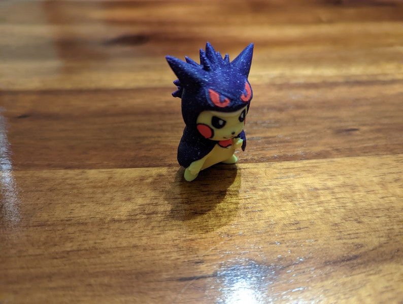 Gengar Poncho Pikachu 3D Print - Etsy