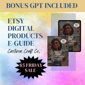 Etsy Seller Success Workbook | Digital eBook for Creating & Selling Digital Products | Etsy Business Planner  Marketing Guide