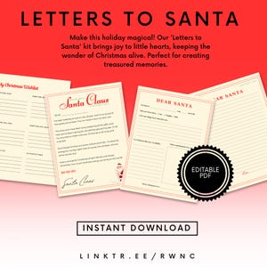 "Personalisiertes ""Brief an Santa"" Kit für Kinder, Senioren und Gruppenheime - Urlaubsandenken, Weihnachtsaktivität für alle Altersgruppen, Nordpol-Schreibwaren."