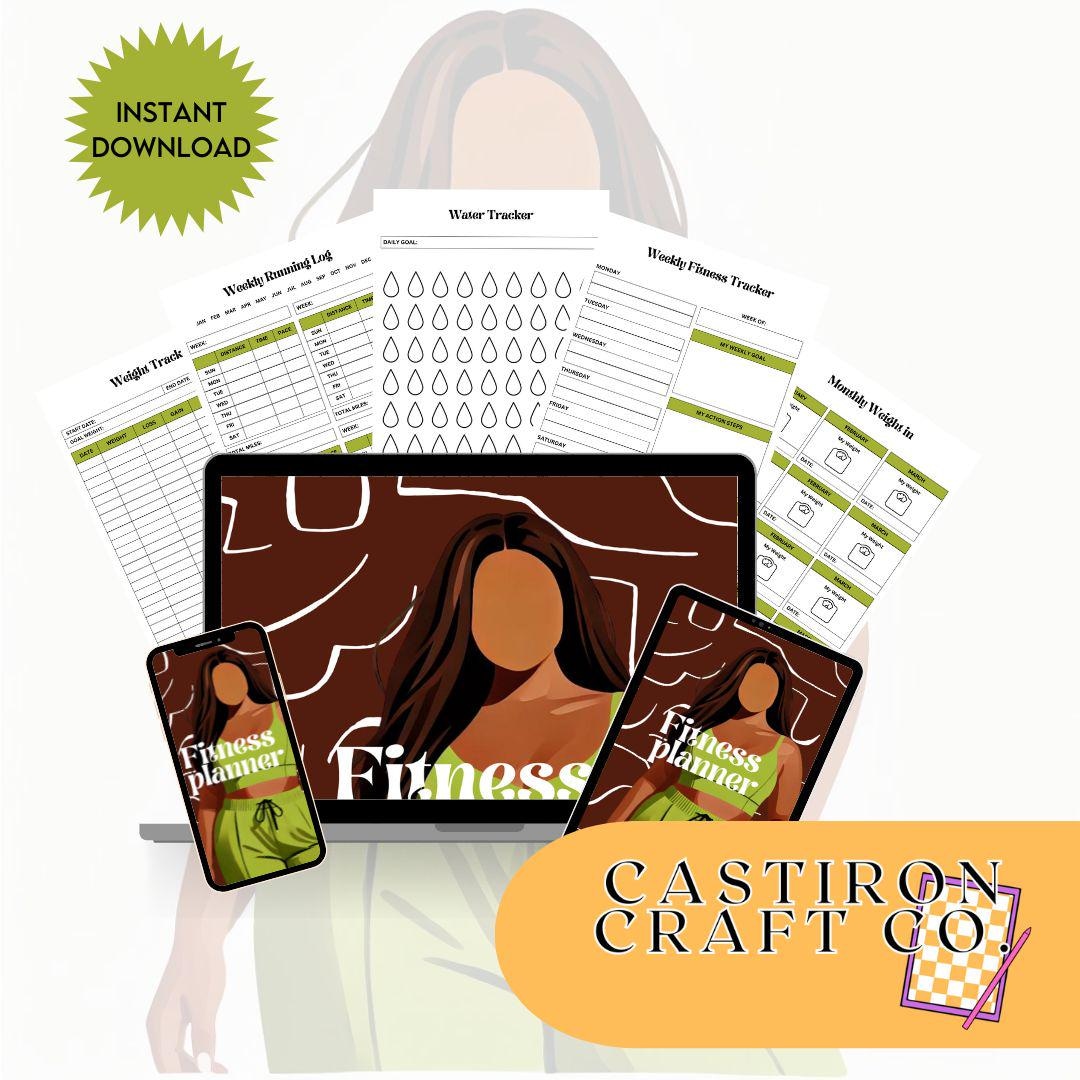 Digital Fitness Planner | Printable & Digital Wellness Tracker ...