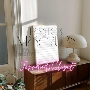 3-Pack Poster Mockups  Vertical Wall Art Frame Templates, High-Quality Digital Download