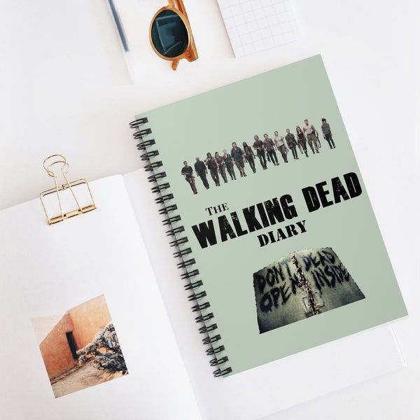 The Walking Dead Spiral Notebook | Diary | Walking Dead Themed | Season 5 Group | Don't Open Dead Inside Diary | Spiral Notebook | Rick