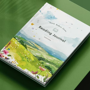 Reading Journal, Book Tracker - Log & Review Books, Reading Diary, Book Planner, Hardcover, Softcover, Reading Agenda, Reading Planner