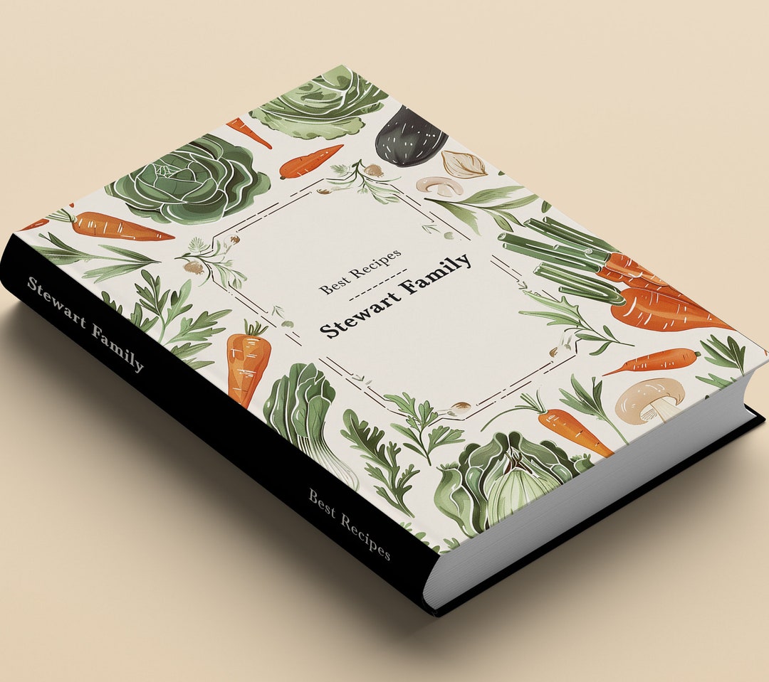 Customizable Hardcover Recipe Book – Personalized Family Cookbook - Etsy