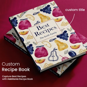 Cook, Write, Cherish: Custom Family Cookbook, Kitchen Book, Culinary Keepsake Journal, Custom Recipe Book, Personalized Recipe Notebook