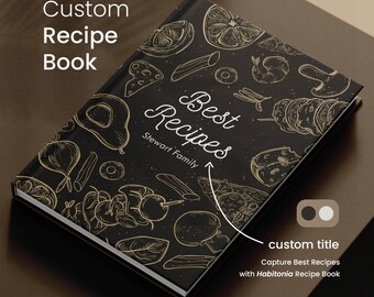 Personalized Recipe Book, Custom Journal For Family Recipes, Custom Recipe Book, Mother&#39;s Day Gift, Custom Cookbook, Gift for Mother in Law