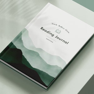 Lesejournal, Lese-Tracker, Lese-Notizen-Journal, Lese-Tracker-Journal, Minimalistisches Hardcover-Journal, Lesetagebuch