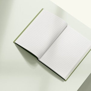 Aesthetic Notebook, Minimalist Custom Journal, Notebook Blank Page, Personalized Notebook, Notebook Personalized, Personalized Journal image 5