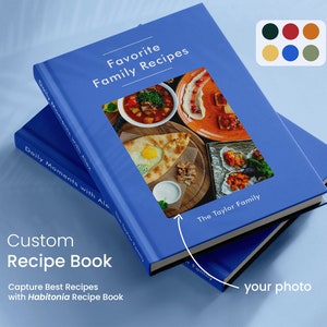 Personalized Photo Recipe Book, Family Keepsake Cookbook