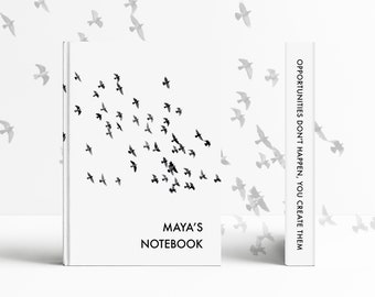 Personalized NOTEBOOK | Dot Journal | Travel Journal | Dot Grid ...