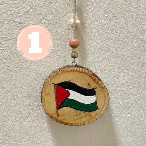 2 zijden / Auto accessoires, Auto hanger, accessoire, hanger, Palestina, Jeruzalem, فلسطين، القدس, Arabisch, Islamigrafie, kalligrafie