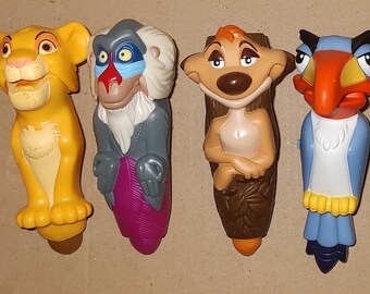 McDonald's Happy meal vintage 6st Lion King vingerpoppetjes/tappers