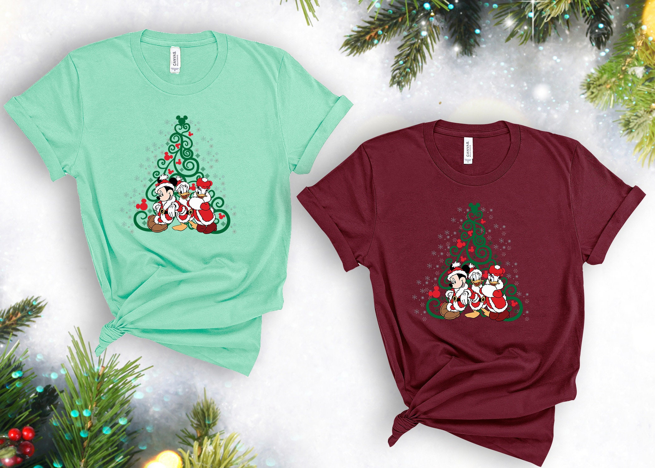 Discover Mickey Christmas Shirt, Donald Duck Shirt, Daisy Duck Xmas Shirt,  Disney Christmas Shirt, Christmas Gifts Shirt, Mickey And Friends Shirt