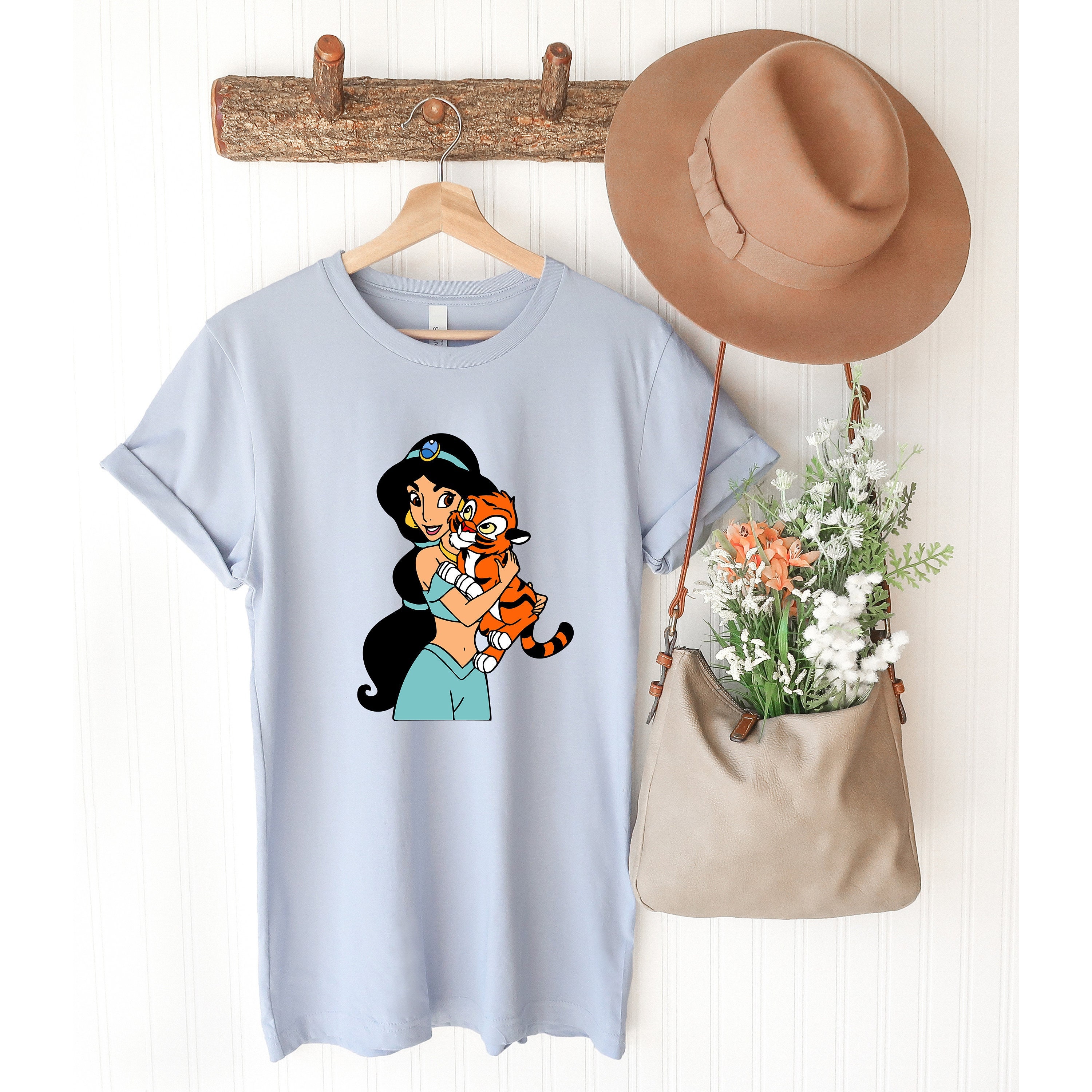 Discover Camiseta Princesa Disney Jasmine Hermosa Linda Vintage para Hombre Mujer