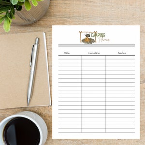 Skurril, Wandern & Camping Planner-Wandern Log-Wandern Journal Seite Herunterladbare Journal