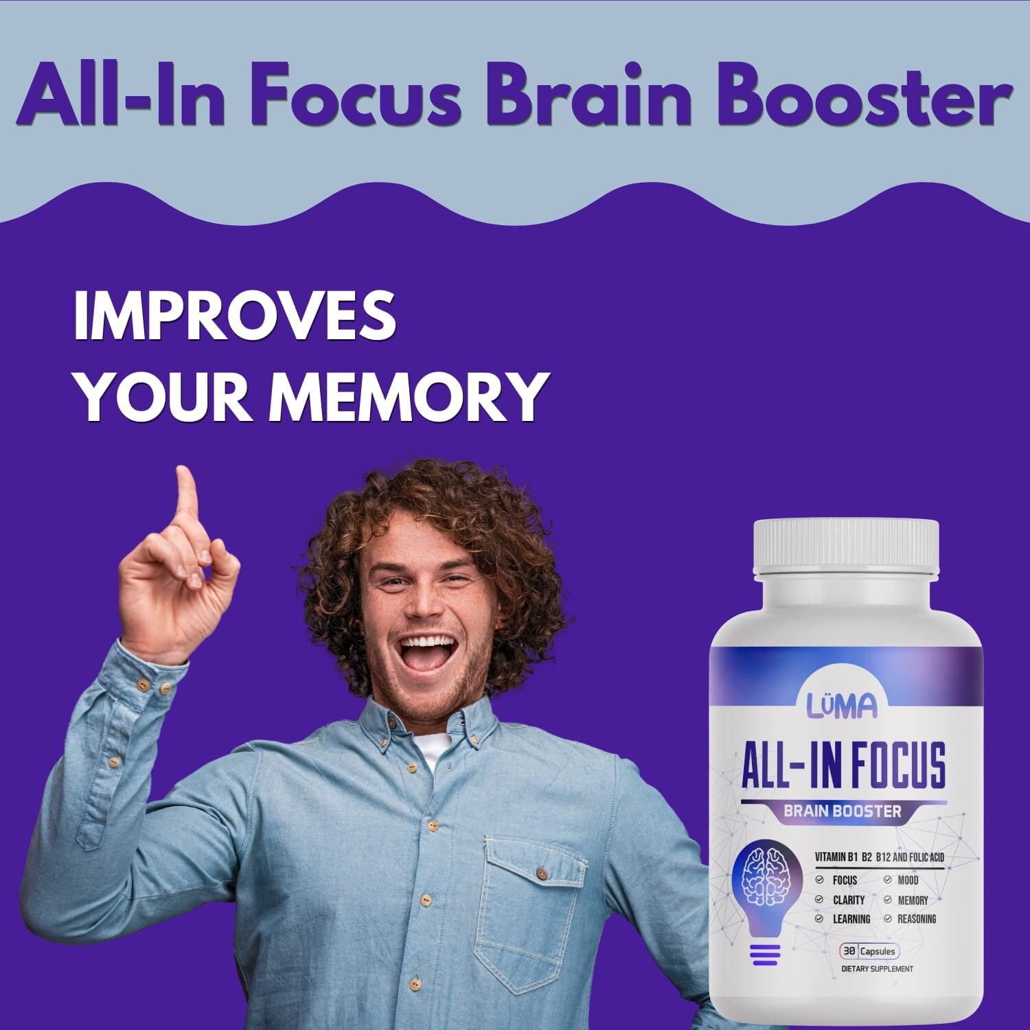 All-in Focus Brain Booster | Nootropic Supplement | Improves Focus ...