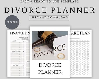 Divorce Planner Celebration Invitation Divorce Gift Organizer Post Divorce Planner Divorce Party Planner Divorce Party Organizer Post