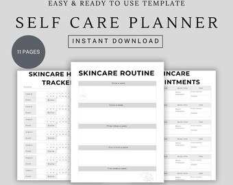 Self Care Planner Daily Journal Wellness Tracker Mindfulness Organizer Gift For Her Self-Care Routine Mindful Self Care Planner Wellness