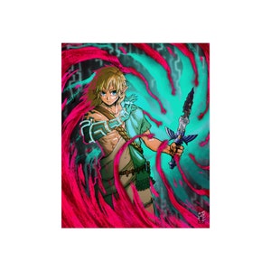 Link from TotK - Fine Art Poster