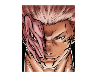 Sukuna from Jujutsu Kaisen - Fine Art Poster