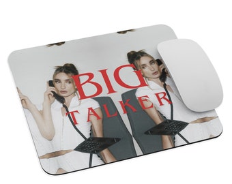 Big Talker Photo Mouse Pad | Mousepad | Funny Coworker Gift | Bestie Gift | Office Desk Accessories | Fun Tech Gifts | Editorial Photos