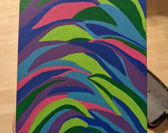 Abstract on canvas board