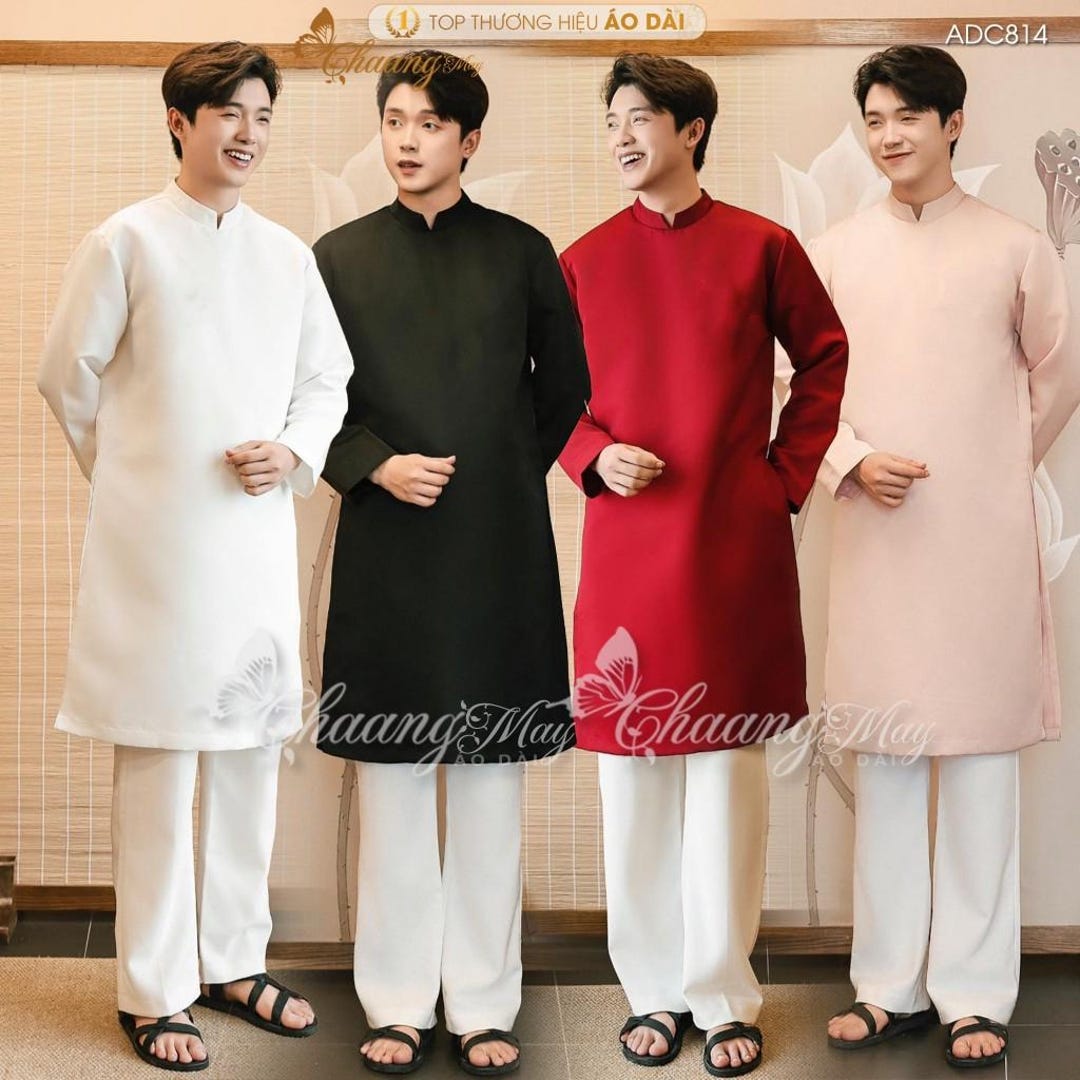 Vietnamese Traditional Long Dress For Man Vietnamese Ao Dai For Boys