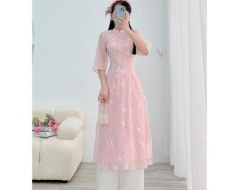 Pre-made Ao Dai Viet Nam - Vietnamese Ao Dai Soft Silk Dress