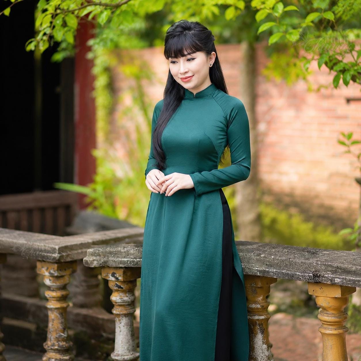 green formal bridesmaid dress Embrace The Joy Emerald Green Satin Blouse – Shop the Mint main image 1